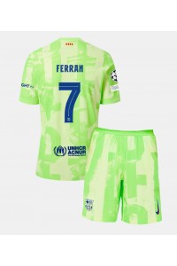 Barcelona Ferran Torres #7 Babytruitje 3e tenue Kind 2024-25 Korte Mouw (+ Korte broeken)